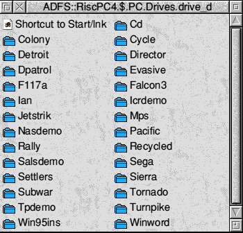 Inside the DOS partition